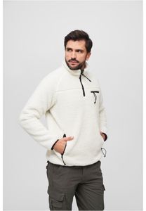 Pánská mikina Brandit Teddyfleece Troyer white - S