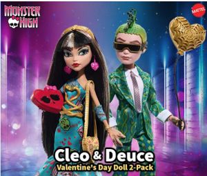 Monster High Cleo and Deuce Valentine’s Day Doll Puppen 2-Pack Set