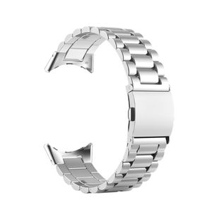 20MM Metall Dreiperle Uhrenarmband Armband für Google Pixel Watch (Silber)