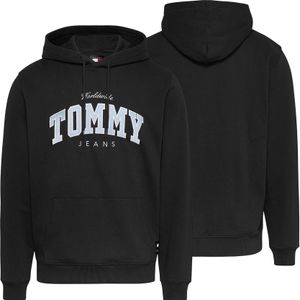 Tommy Jeans Herren schwarzes Känguru-Sweatshirt DM0DM18401-BDS L