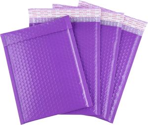 60 Stück Luftpolsterumschläge A5 Violett Versandtaschen,16cm x 23cm Poly Bubble Mailers Padded Envelopes Selbstversiegelnde, Umschläge Bubble Lined für Luftpolster Kuvert