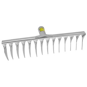 PROREGAL Harke r108a.wh, 16 Zinken, für Rasen, mit Griff