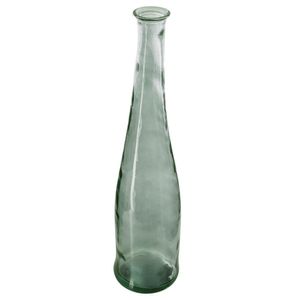 Dlhá váza - recyklované sklo - khaki zelená H 80 cm - Atmosphera créateur d'intérieur