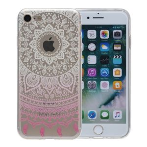 Henna Cover für Apple iPhone 8 Case Schutz Hülle Silikon Sonne Weiß