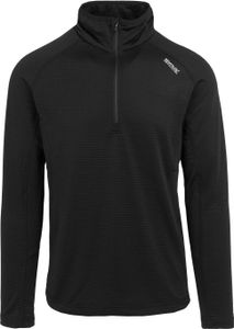 Regatta Yonder II Powerstretch Mitlayer Shirt für Herren, Größe:3XL, Farbe:Schwarz