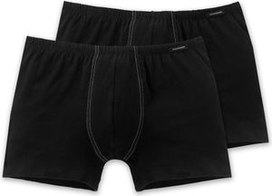 SCHIESSER Herren Essential Slips Shorts Doppelpack Uni schwarz Größe M