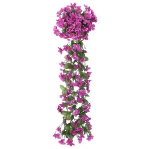 vidaXL Weihnachtskränze Blumen 3 Stk. Helllila 85 cm