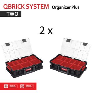 SET MIT 2 - Qbrick System TWO Organizer Plus Polycarbonatr Polyamid-Verschlüsse