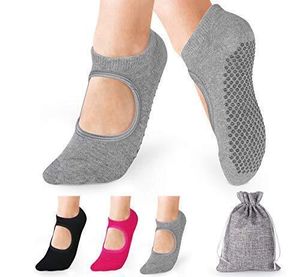 Dvorak-Gartenarbeit Damen Yoga-Socken, rutschfest, 3 Paar, Yoga-Pilates-Socken, ideal fš¹r Fitness