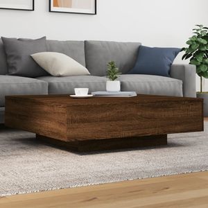 vidaXL Stolik kawowy brązowy dąb 100x100x31 cm materiał drewnopochodny