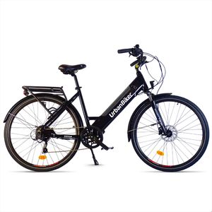 Urbanbiker Sidney | Mestský elektrobicykel | Dojazd 100 km | Čierna | 26"
