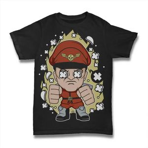 Herren Grafik T-Shirt Diktator street fighter - krieger - videospiel – Dictator Street Fighter - Warrior - Video Game – Öko-Verantwortlich Vintage