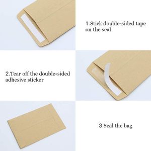 120 braune kleine Kraftpapier-Tüte Mini-Tüte Papiertüte 6 * 10 cm Verpackung Kleinteile Tabletten Blumensamen Pillen Sterne basteln Weihnachten give-away Mitgebsel