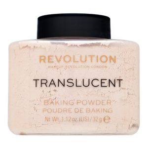Makeup Revolution Baking Powder Translucent Puder für eine einheitliche und aufgehellte Gesichtshaut 32 g