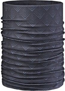 ARECO Multifunktionstuch schwarz gemustert -