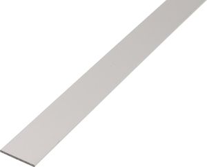 Alberts Flachstange | Aluminium | silberfarbig eloxiert | 1000 x 40 x 3 mm