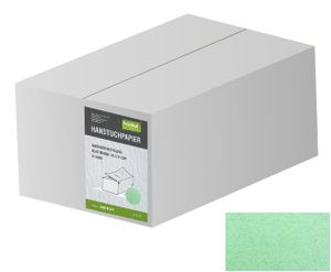 3200 Papierhandtücher Handtuchpapier Prädikat Premium 2-lag grün 25x21cm weich