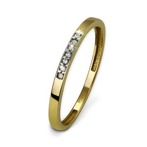 GoldDream 8 Karat Gold Ring Gr.56 Zirkonia weiß 333er Gelbgold D2GDR502Y56