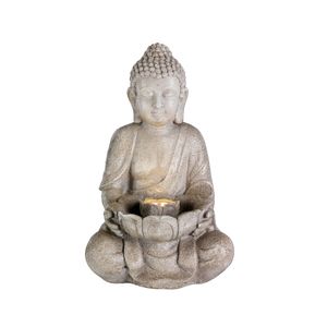 Gartenbrunnen Lumineo Buddha Keramik (28 x 29,5 x 45 cm)