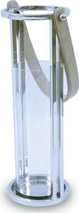 HowHomely Windlicht Stahl Rund 40cm - stilvolle Beleuchtung, elegant in Schwarz