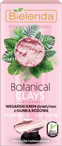 Bielenda Botanical Clays - Vegane Creme mit rosa Ton Tag/ Nacht - 50ml