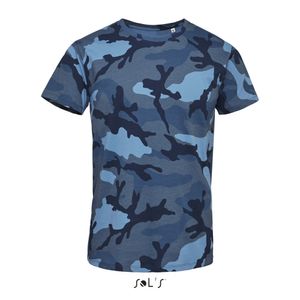 Mens Camo / Tarn Herren T-Shirt - Farbe: Blue Camo - Größe: XL