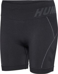 Hummel hmlTE CHRISTEL SEAMLESS SHORTS BLACK/ASPHALT MELANGE XL