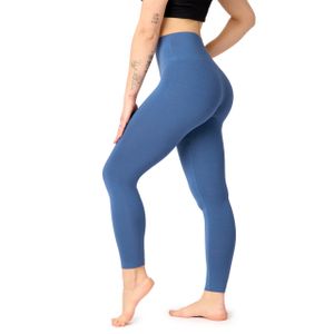 Bellivalini Damen Lange Leggings High Waist Comfort aus Viskose für Sport Yoga Gym BLV50-289 (Jeans, XS)