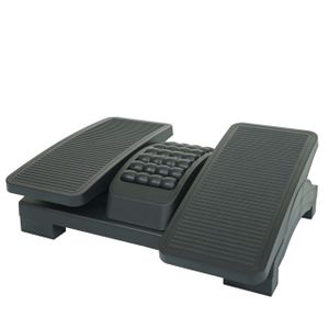 Fußstütze MCW-M11, Fußablage mit Massage-Rollen Fußroller Fußbank, Neigung und Höhe verstellbar, Kunststoff