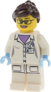 1x Lego Minifiguren Serie 11 Wissenschaftlerin Scientist 71002 col11-11 col173