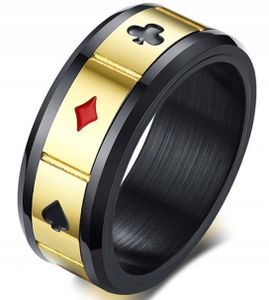 GOLDEN Siegelring Poker Karten Ring 213