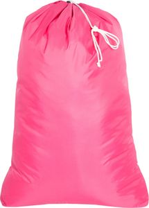 Wäschesack mit Kordelzug und Stopper, 100 % Polyester, 62x93 cm, pink