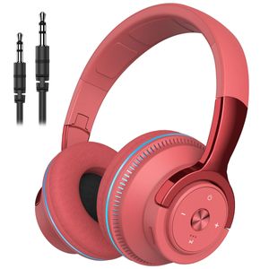 Design HiFi Kopfhörer Rot Stereo Faltbares Kopfhörer Bluetooth Over Ear Wireless