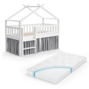 Vitalispa Hausbett Adis, 80 x 160 cm mit Matratze, Weiß