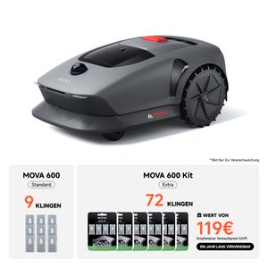 Dreame MOVA 600 Kit Mähroboter, UltraView™ kabellose Einrichtung & genaue Kartierung bis 600 m², Smarte Hindernisvermeidung, Leiser Betrieb