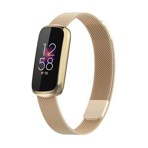 Strap-it Fitbit Luxe Milanese Armband (ChampagnerGold)