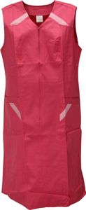 Reißverschlusskittel RV Kittel Hauskleid Schürze Kochschürze, Größe:48, Farbe:rosa