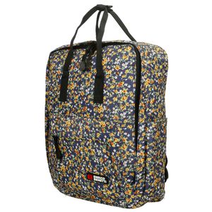 Christian Wippermann hochwetiger großer Herren Damen Rucksack City Bag Cityrucksack Tasche Blumen-Blau