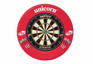 Unicorn Striker Board mit Surround Center | Dartborard Platte Dartscheibe