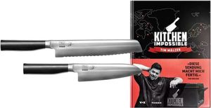 KAI Kamagata Monster Set Tim Mälzer Santoku nôž na chlieb Kuchárska kniha TMK-SB22