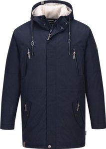 Blue Wave Herren Funktionsparka Jacke Kuddel - Parka Winterjacke Outdoorjacke Funktionsjacke in Marine Größe 5XL