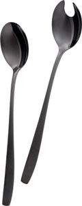GRÄWE Salatbesteck 2-tlg, Edelstahl, schwarz GRÄWE Salatbesteck 2-tlg, Edelstahl, schwarz