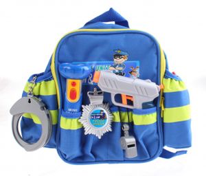 policajný batoh 7 kusov modrý