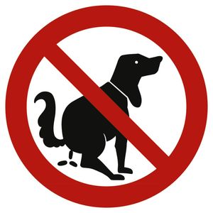 Schild Verbotszeichen | Hier kein Hundeklo | Alu 20 cm | wetterfest