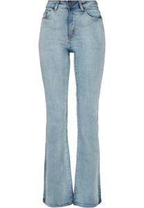 Urban Classics - Dámske džínsy s vysokým pásom TINTED LIGHT BLUE WASHED W29