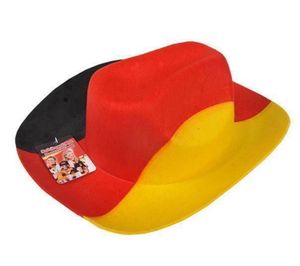 JUNG Fahne Filzhut Cowboy Deutschland Fussball EM 2024 Fan, Europameisterschaft (Fahne, Flagge, Fan Artikel, Mützen, Auto, Europameisterschaft)