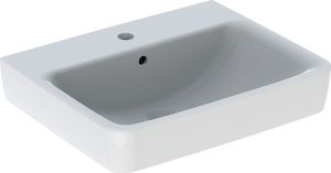 Geberit Waschtisch RENOVA PLAN mit Hahnloch, mit Überlauf 550 x 440 mm weiß