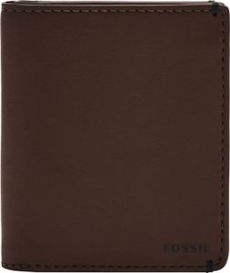 FOSSIL Kartenetui Joshua Vegan Cactus Front Pocket Wallet Espresso dunkelbraun