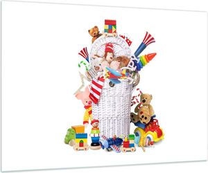 Bilder auf glas - Spielzeug Kinder Spaß Freunde - 100x70cm - Glasbilder - Wandbilder - Kunstdruck - zum Aufhängen bereit - Wanddekoration aus Glas - Glas Bilder - Wandbild auf Glas - GAA100x70-3197
