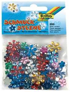 Schmucksteine 200St sort Blumen